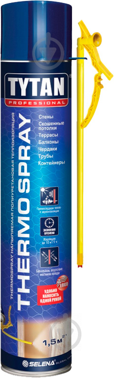 Напыляемый пенополиуретановый утеплитель Tytan THERMOSPRAY 800 мл - фото 1