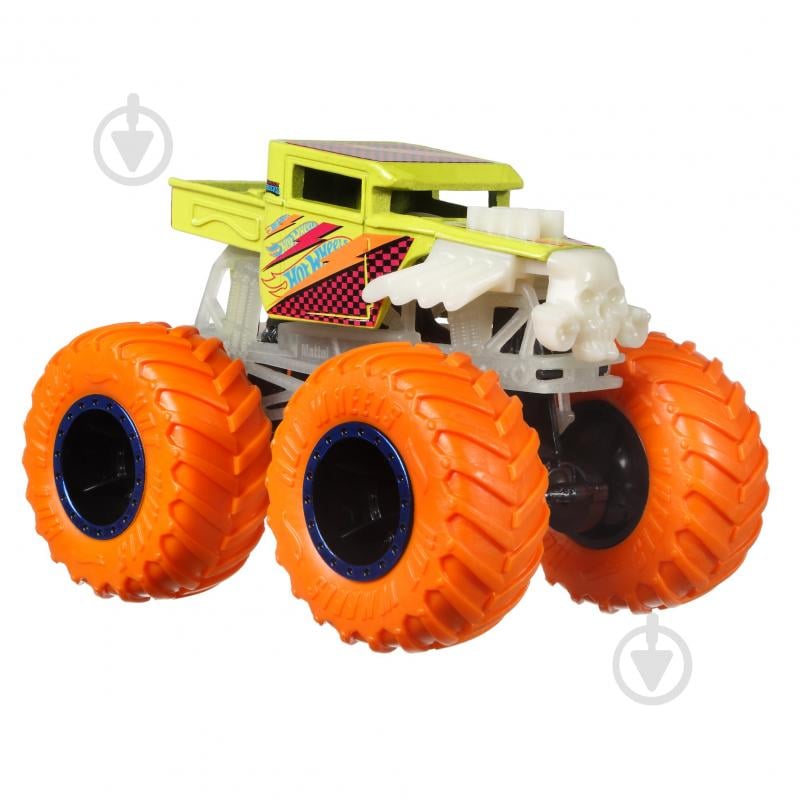 Машинка Hot Wheels Базовая внедорожник 1:64 серии Светящиеся в темноте Monster Trucks (в асс.) HCB50 - фото 3