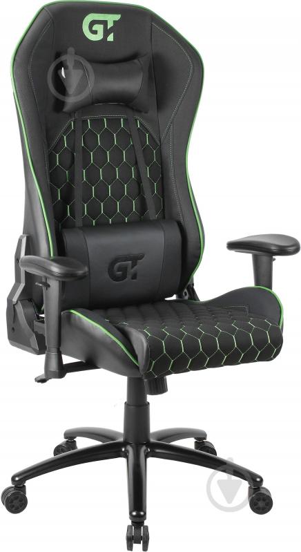 Кресло GT Racer X-5650 черно-зеленый - фото 1 Кресло GT Racer X-5650 черно-зеленый - фото 1