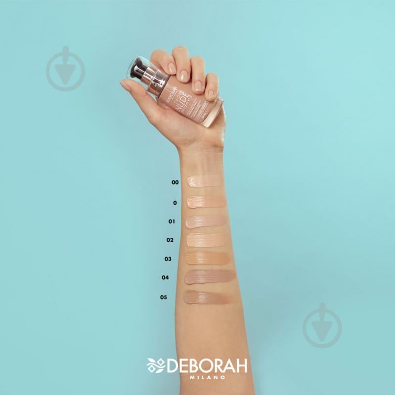 Тональна основа DEBORAH 24ORE NUDE PERFECT SPF 20 (055) Beige 30 мл - фото 2