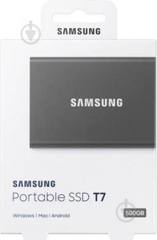 SSD-накопитель Samsung T7 500GB Portable USB 3.2 3D TLC (MU-PC500T/WW) - фото 6