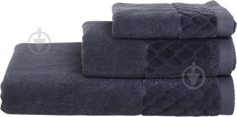 Полотенце махровое VELOUR CELLS 33x50 см антрацит La Nuit - фото 1 Полотенце махровое VELOUR CELLS 33x50 см антрацит La Nuit - фото 1