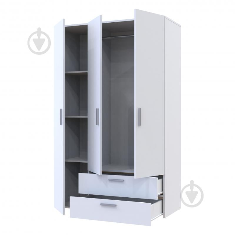 Шкаф гардеробный Doros Эктор 1812х1163х511 мм белый - фото 3