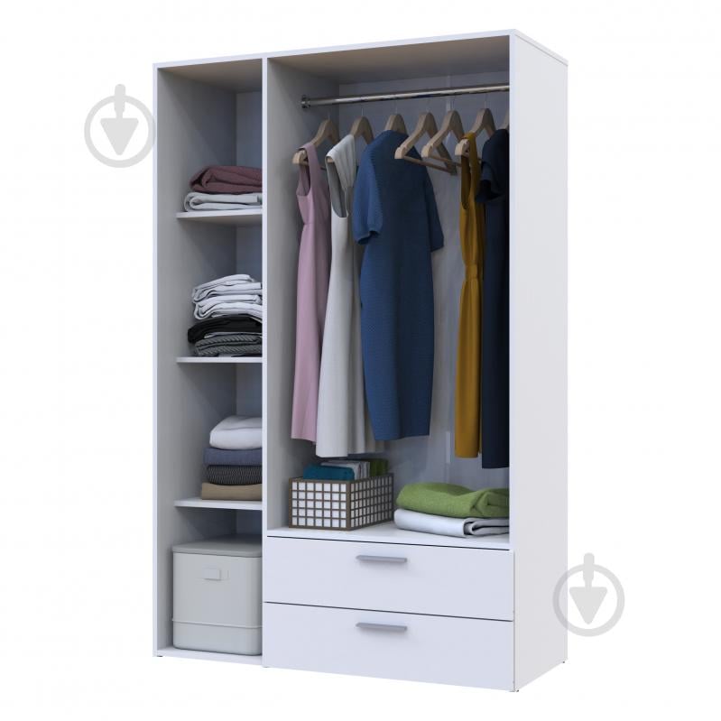 Шкаф гардеробный Doros Эктор 1812х1163х511 мм белый - фото 8