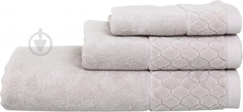 Рушник махровий VELOUR CELLS 33x50 см бежевий La Nuit - фото 1 Рушник махровий VELOUR CELLS 33x50 см бежевий La Nuit - фото 1