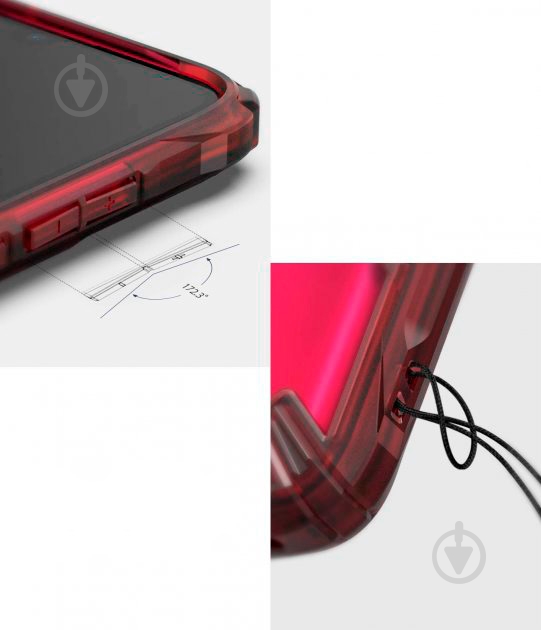 Чехол Ringke Fusion X Ruby Red для Xiaomi Redmi Note 7 - фото 4
