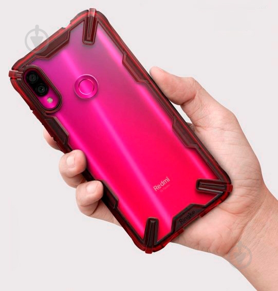 Чехол Ringke Fusion X Ruby Red для Xiaomi Redmi Note 7 - фото 6