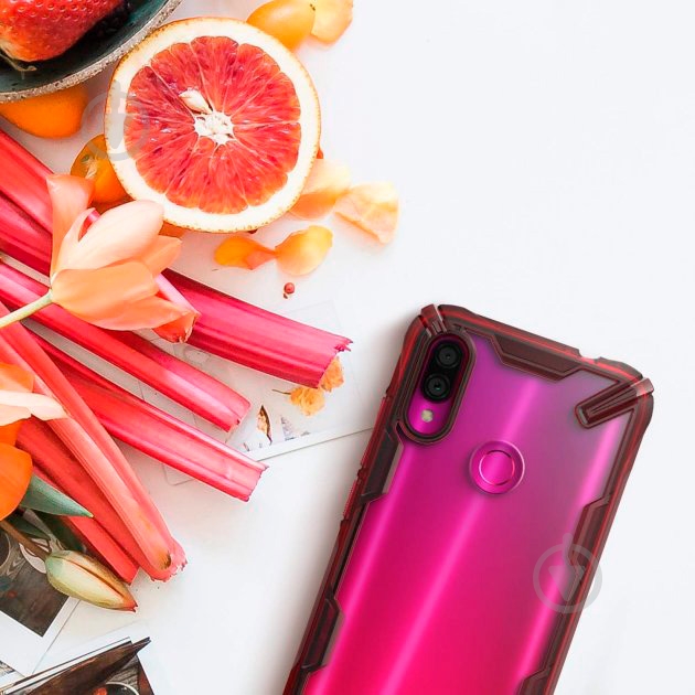 Чехол Ringke Fusion X Ruby Red для Xiaomi Redmi Note 7 - фото 8