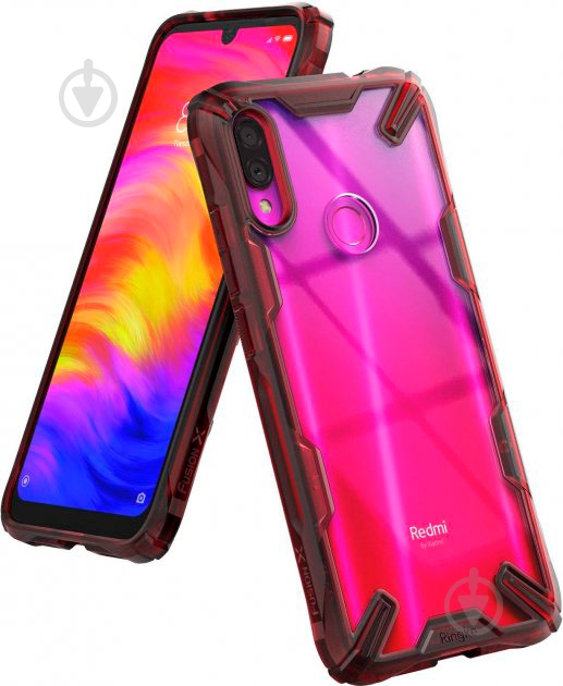 Чехол Ringke Fusion X Ruby Red для Xiaomi Redmi Note 7 - фото 1