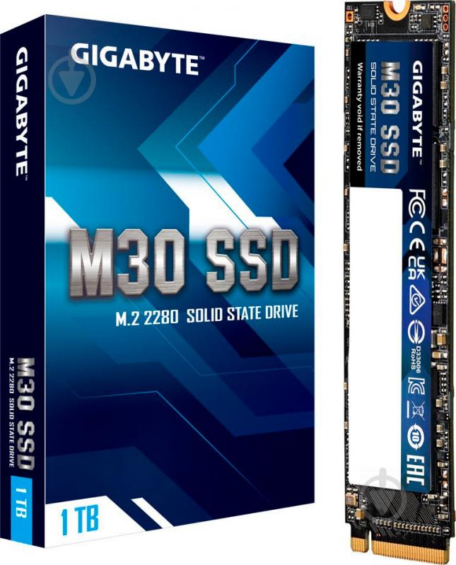 SSD-накопитель Gigabyte M30 1000GB M.2 PCI Express 3.0 x4 3D TLC NAND (GP-GM301TB-G) - фото 5