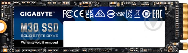 SSD-накопичувач Gigabyte M30 1000GB M.2 PCI Express 3.0 x4 3D TLC NAND (GP-GM301TB-G) - фото 1