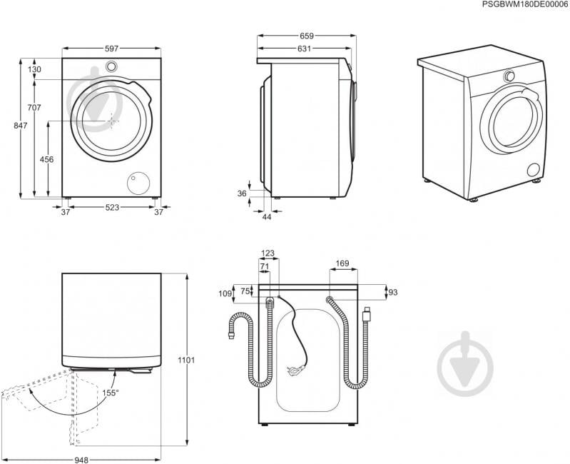 Стиральная машина Electrolux EW9F1R61B - фото 6