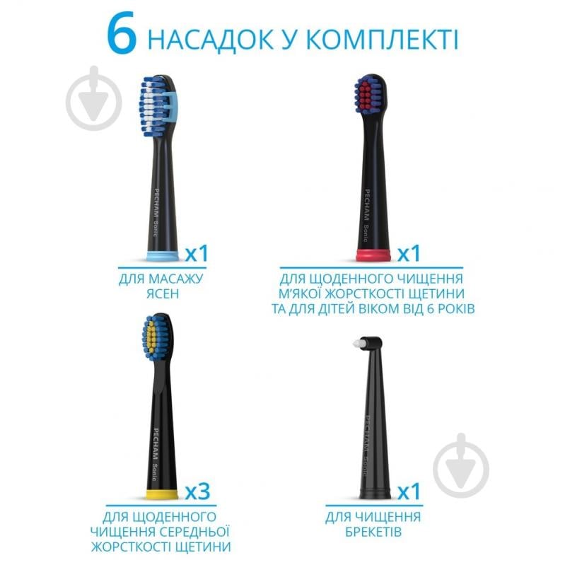 Електрична зубна щітка Pecham Black Travel PC-085 - фото 3