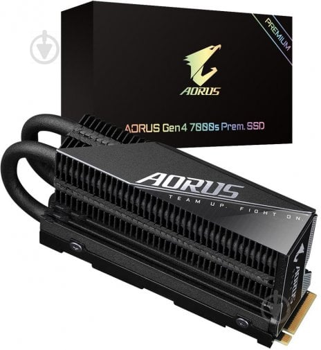 SSD-накопитель Gigabyte Aorus Gen4 7000s Prem. 2280 1024GB M.2 PCI Express 4.0 x4 3D TLC NAND (GP-AG70S1TB-P) - фото 1