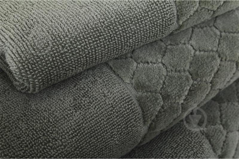 Рушник махровий VELOUR CELLS 70x140 см зелений La Nuit - фото 2