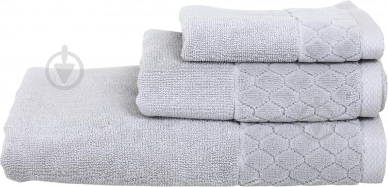 Полотенце махровое VELOUR CELLS 50x90 см светло-серый La Nuit - фото 1 Полотенце махровое VELOUR CELLS 50x90 см светло-серый La Nuit - фото 1