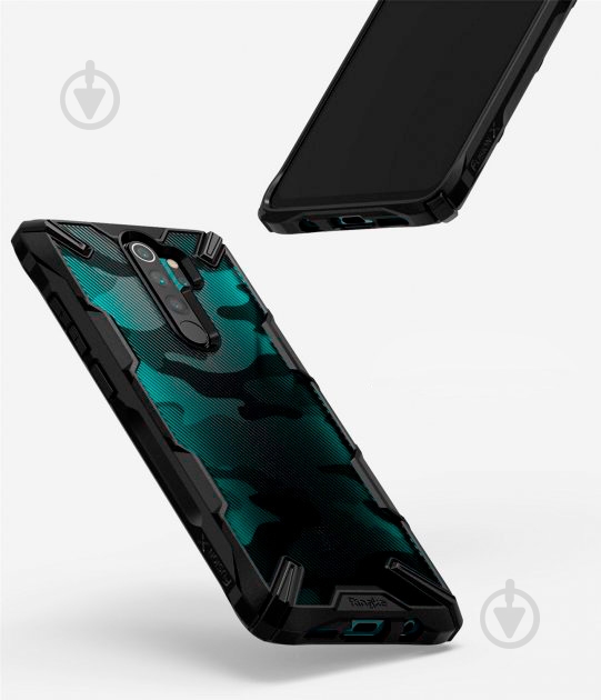 Чехол Ringke Fusion X Design Camo Black для Xiaomi Redmi Note 8 Pro - фото 5