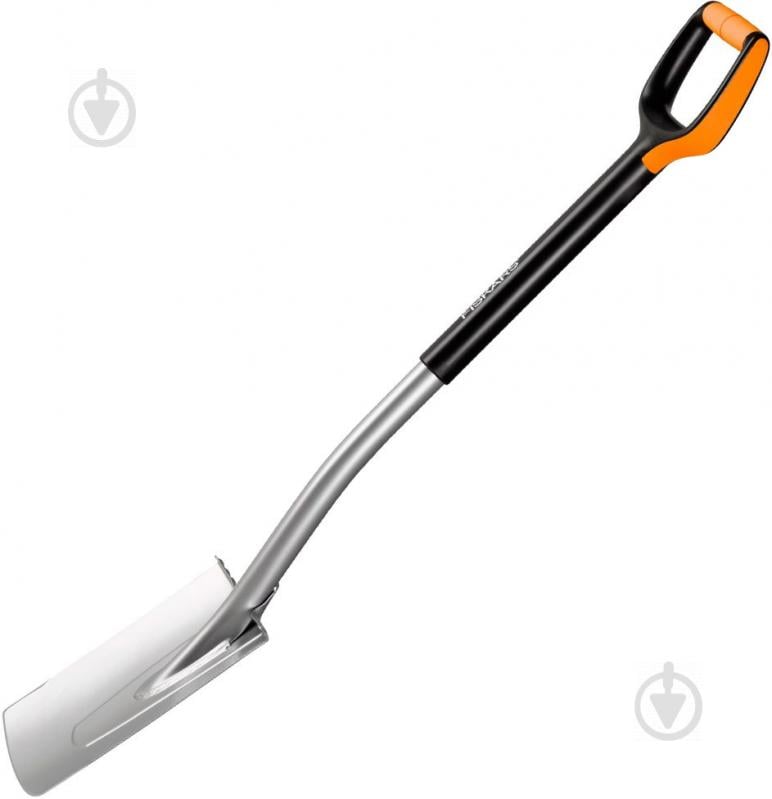 Лопата Fiskars Xact с закругленным лезвием средняя 131480 - фото 1