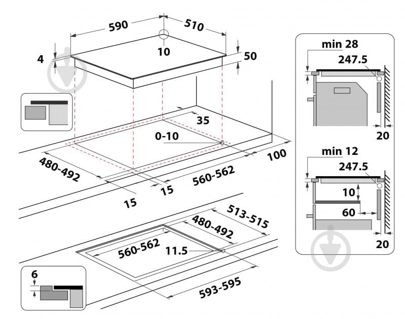 Варильна поверхня індукційна Whirlpool WS QS460 NE - фото 5