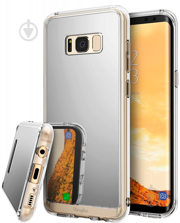 Чехол Ringke Fusion Mirror для Samsung Galaxy S8 Plus Silver (RCS4385) - фото 1