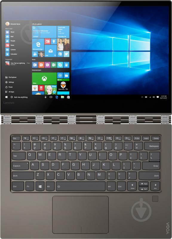 Ноутбук Lenovo Yoga 920-13IKB 13.9" (80Y700A4RA) bronze - фото 4