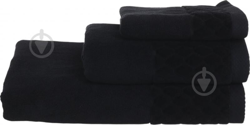 Полотенце махровое VELOUR CELLS 50x90 см черный La Nuit - фото 1 Полотенце махровое VELOUR CELLS 50x90 см черный La Nuit - фото 1