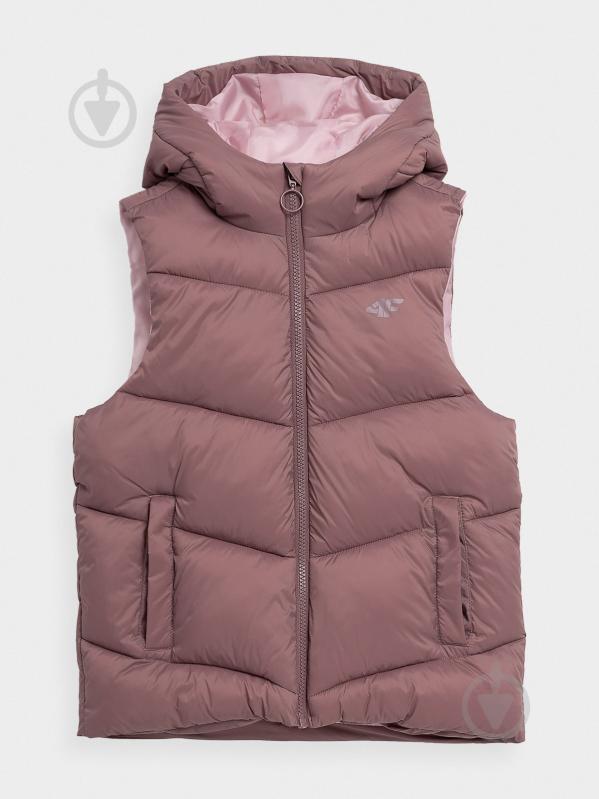 Жилет 4F VEST JACKET F045 4FJAW23TVJAF045-82S р.158 бежевый - фото 5