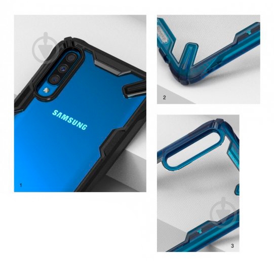 Чохол Ringke Fusion X для Samsung Galaxy A50 Space Blue (RCS4532) - фото 4