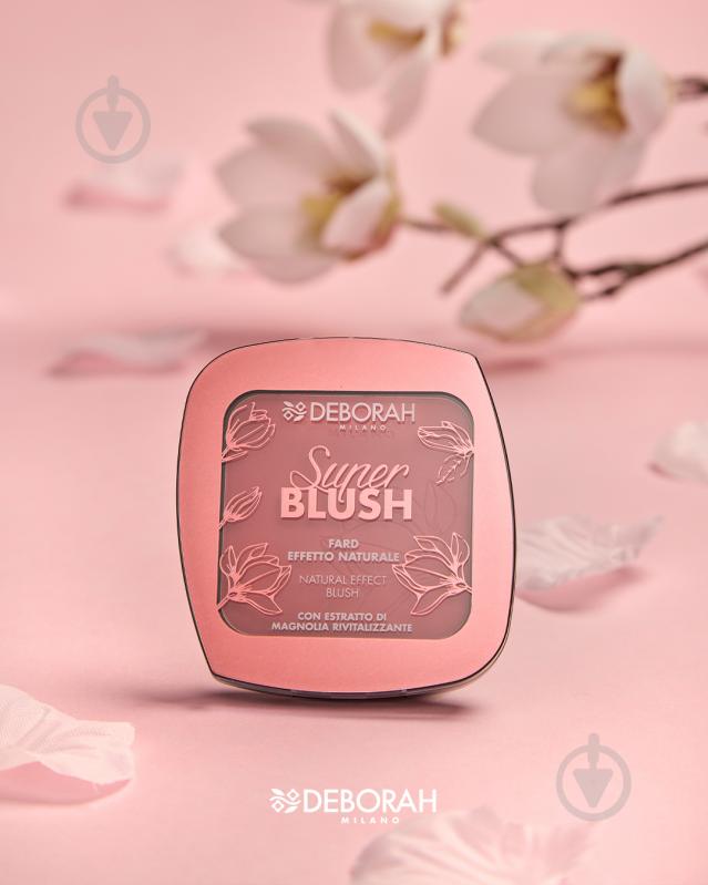 Рум'яна DEBORAH Super Blush 02 Coral Pink 9 г - фото 4