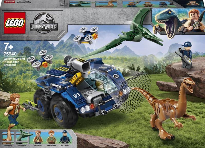 Конструктор LEGO Jurassic World Побег галлимима и птеранодона 75940 - фото 1