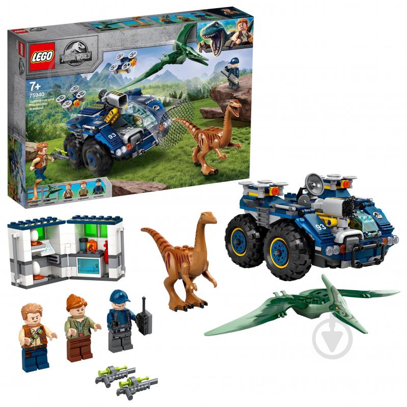 Конструктор LEGO Jurassic World Побег галлимима и птеранодона 75940 - фото 2