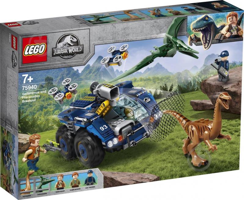 Конструктор LEGO Jurassic World Побег галлимима и птеранодона 75940 - фото 3