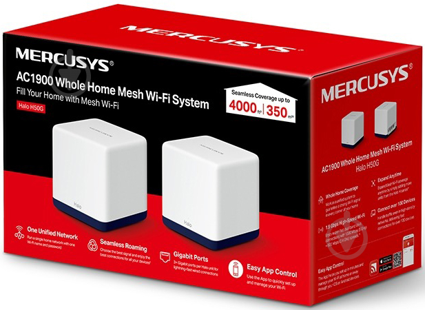 Маршрутизатор Mercusys Halo H50G(2-pack) AC1900 - фото 3