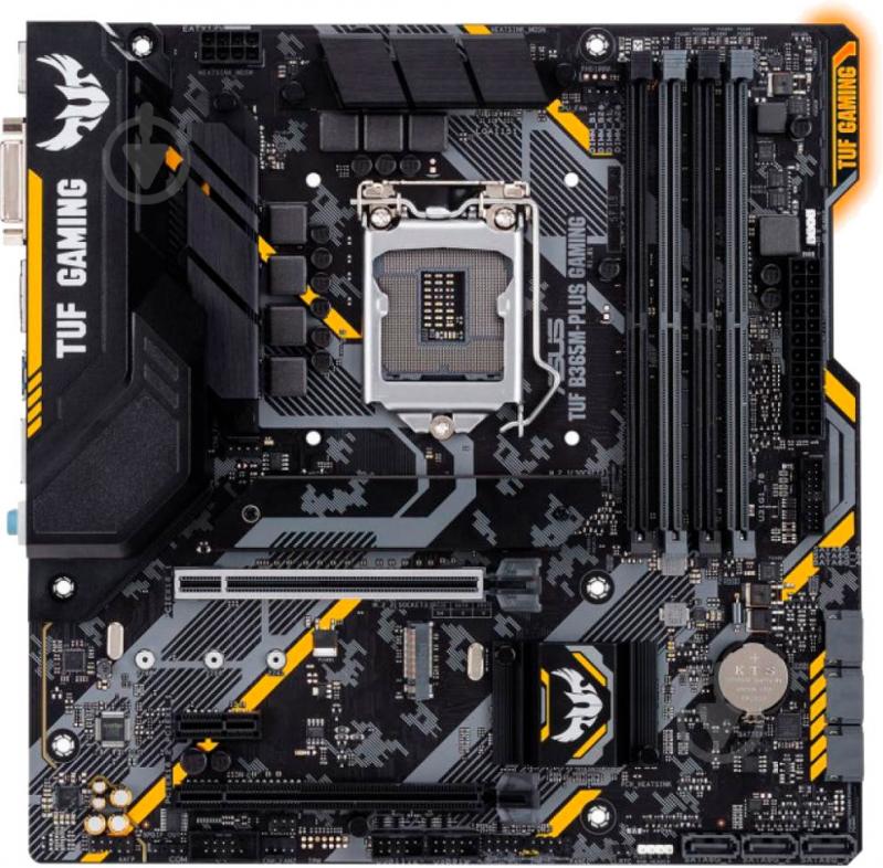 Материнская плата Asus TUF B365M-PLUS GAMING (Socket 1151, Intel B365, mirco ATX) - фото 1