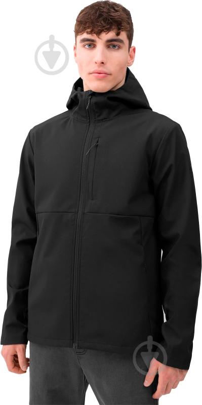 Куртка 4F SOFTSHELL JACKET 4FSS23TSOFM140-20S р.XL черная - фото 4 Куртка 4F SOFTSHELL JACKET 4FSS23TSOFM140-20S р.XL черная - фото 4