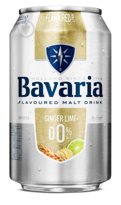 Пиво Bavaria Malt Ginger Lime ж/б 0,33 л - фото 1