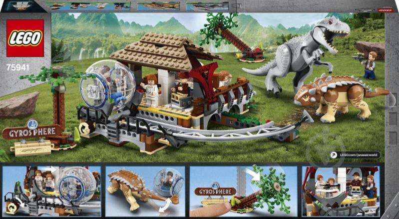 Конструктор LEGO Jurassic World Індомінус Рекс проти Анкілозавра 75941 - фото 14