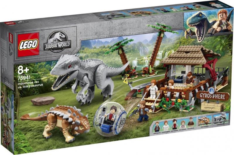 Конструктор LEGO Jurassic World Індомінус Рекс проти Анкілозавра 75941 - фото 3