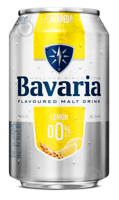 Пиво Bavaria Malt Lemon ж/б 0,33 л - фото 1