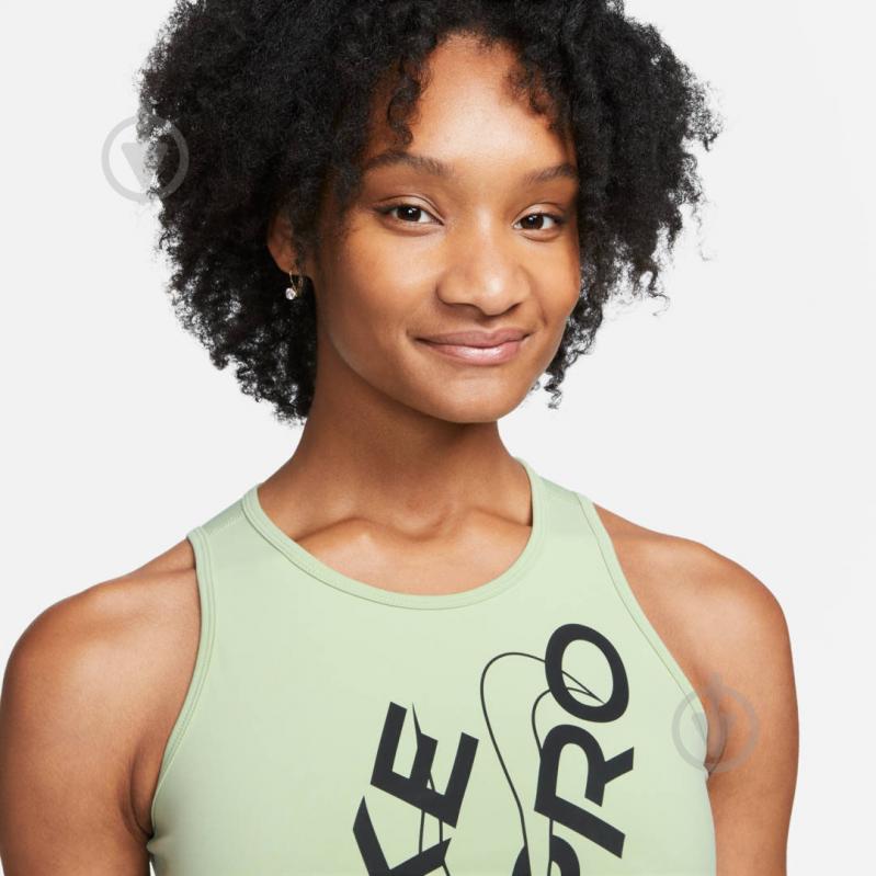 Майка Nike W NP DF CROP TANK GRX FB5261-343 р.2XL зеленый - фото 3