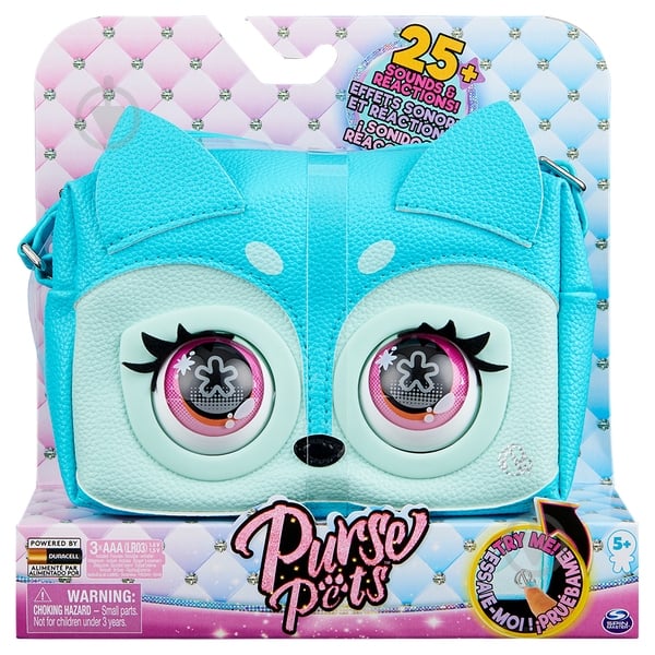 Сумочка интерактивная Spin Master Purse Pets: Блуфокси SM26700/7530 - фото 1