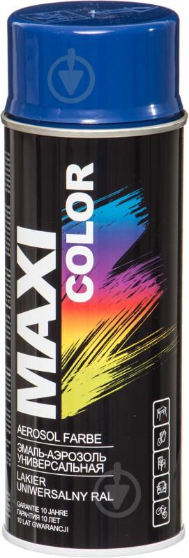 Емаль аерозольна Maxi Color RAL 5002 синій глянець 400 мл - фото 1