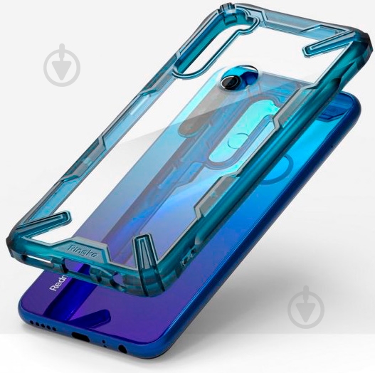 Чехол Ringke Fusion X Space Blue для Xiaomi Redmi Note 8 - фото 2