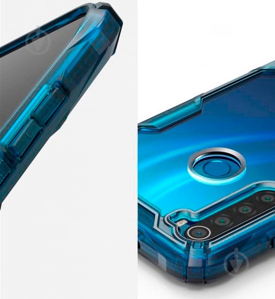 Чехол Ringke Fusion X Space Blue для Xiaomi Redmi Note 8 - фото 3