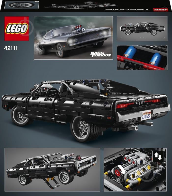 Конструктор LEGO Technic Dom's Dodge Charger 42111 - фото 10