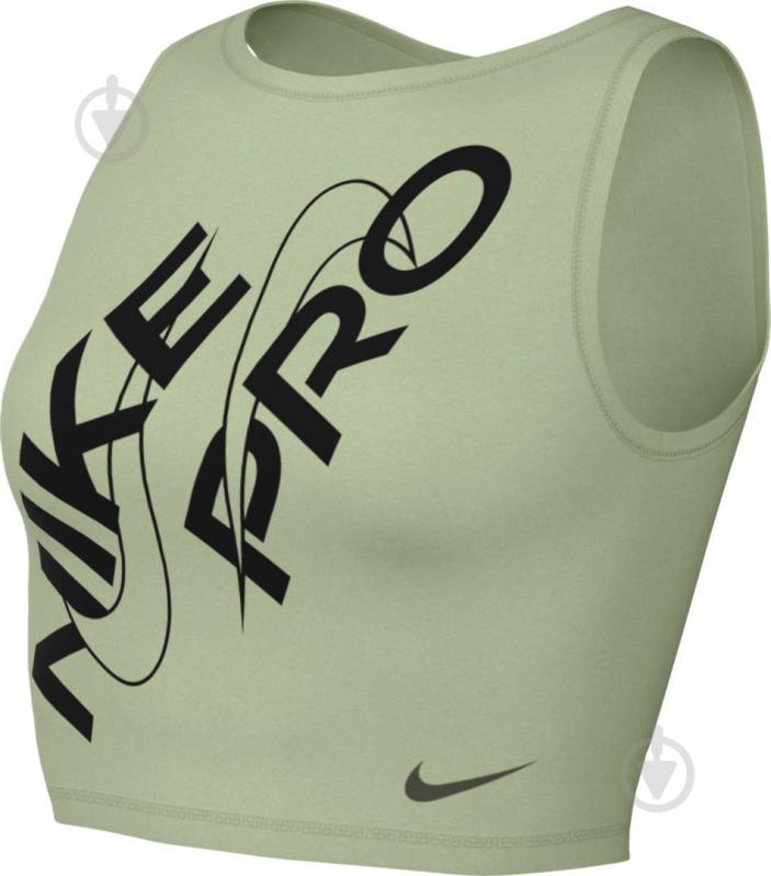 Майка Nike W NP DF CROP TANK GRX FB5261-343 р.XS зеленый - фото 6