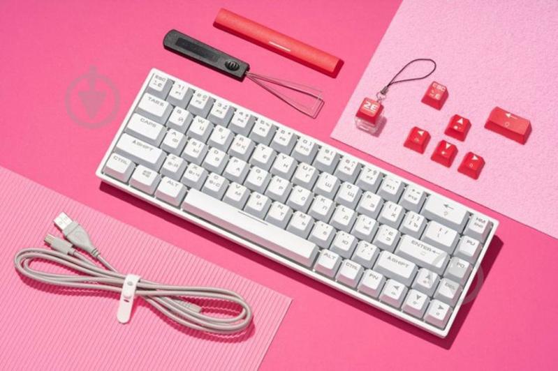 Клавиатура 2E Gaming Gateron Blue Switch (2E-KG380UWT-BL) white - фото 13