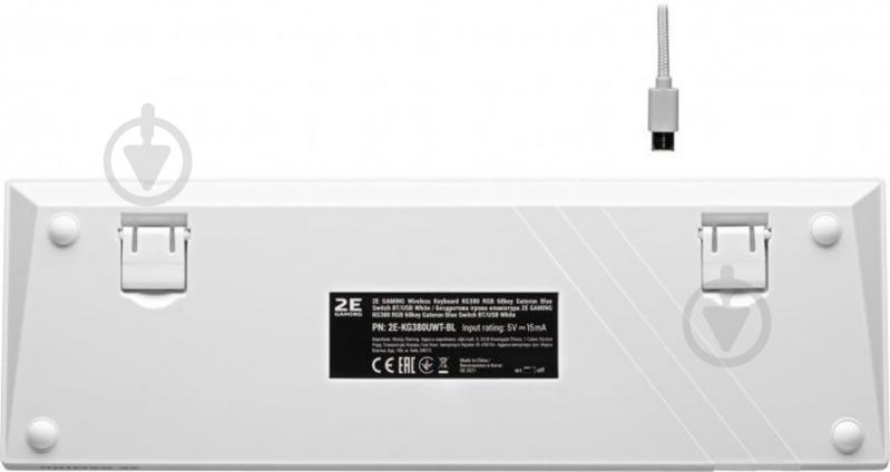 Клавиатура 2E Gaming Gateron Blue Switch (2E-KG380UWT-BL) white - фото 3