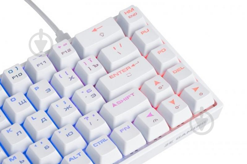 Клавиатура 2E Gaming Gateron Blue Switch (2E-KG380UWT-BL) white - фото 7