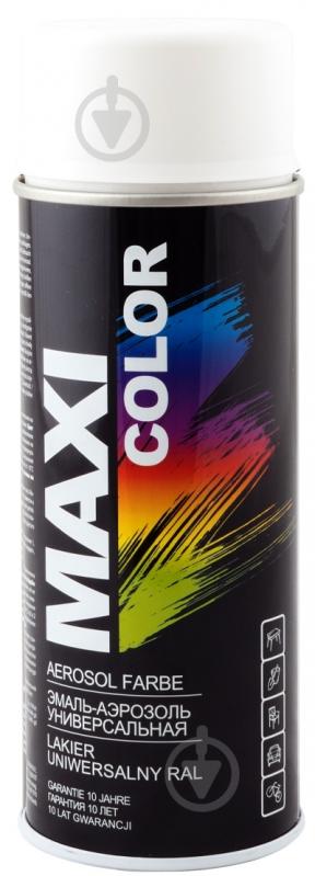 Емаль аерозольна Maxi Color RAL 9010 білий мат 400 мл - фото 1